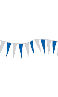 Blue/Silver Metallic Triangle Pennant Blue/Silver Metallic Triangle Pennant