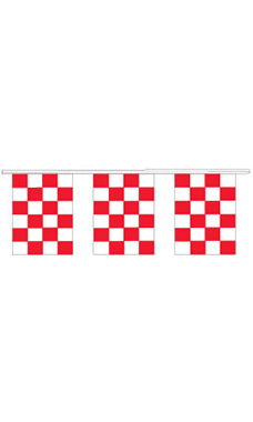 Red/White Checkered Square Pennant Red/White Checkered Square Pennant