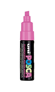 Fluorescent Pink Water Based Paint Marker with ¼ inch tip Fluorescent Pink Water Based Paint Marker with ¼ inch tip