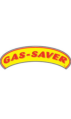 Arch Windshield Slogan Sticker - "Gas Saver"