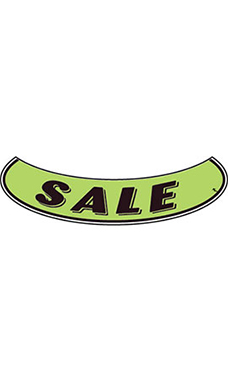 Smile Windshield Slogan Sticker - Black/Neon Green - "Sale" Smile Windshield Slogan Sticker - Black/Neon Green - "Sale"