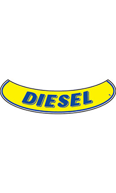 Smile Windshield Slogan Sticker - Blue/Yellow - "Diesel" Smile Windshield Slogan Sticker - Blue/Yellow - "Diesel"