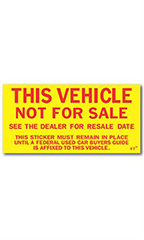 Not For Sale Stickers