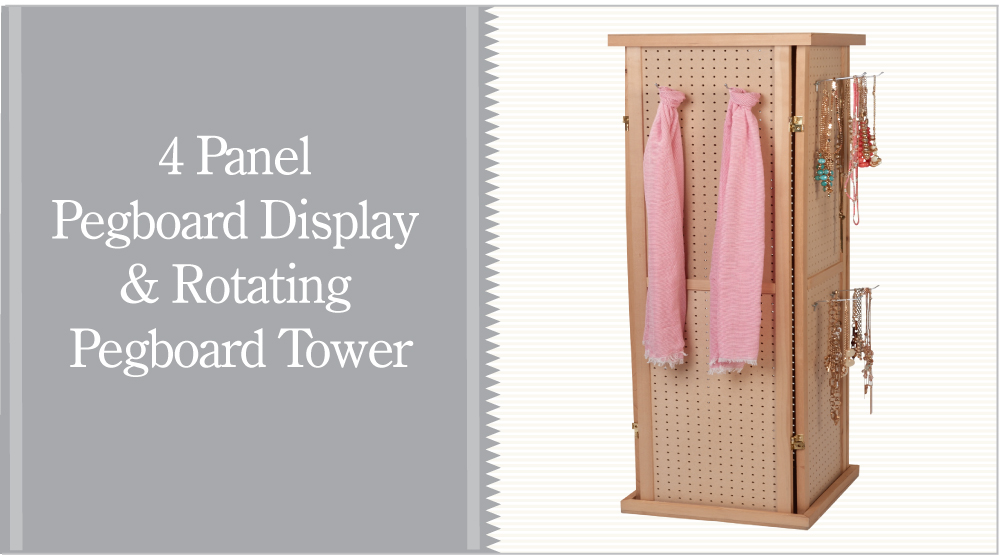4 Panel Pegboard and Rotating Tower