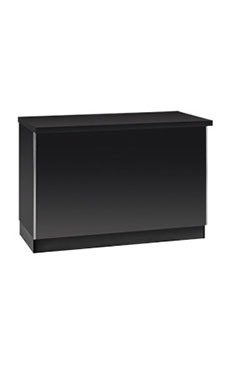 4' Black Metal Framed Service Counters