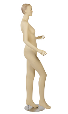 Fiberglass Female Mannequin with Molded Hair