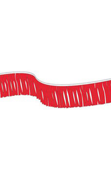 Red 60 foot Metallic Fringe Pennant Red 60 foot Metallic Fringe Pennant