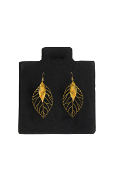 Plain Black Felt Puff Earring Cards
