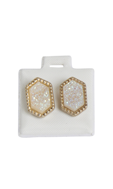 Plain White Felt Puff Earring Cards