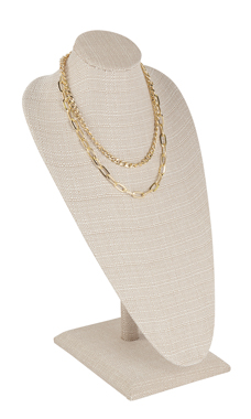 Tall Linen Necklace Display Tall Linen Necklace Display