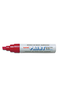 Red Oil Based Paint Marker with 3/8 inch Tip