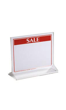Acrylic Top Loading Sign Holders