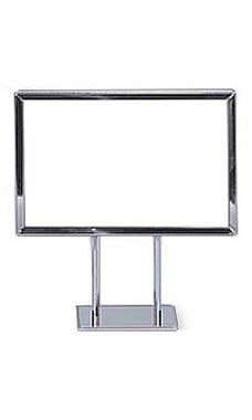 Medium Sign Holder Twin Stem - Metal Medium Sign Holder Twin Stem - Metal