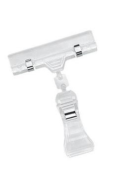 Small Sign Holder Clip - Clear Small Sign Holder Clip - Clear