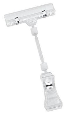 Medium Sign Holder Clip - Clear Medium Sign Holder Clip - Clear