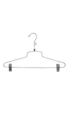 16 inch Chrome Metal All Purpose Hangers Case of 100 16 inch Chrome Metal All Purpose Hangers Case of 100