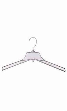 Heavy Duty Plastic Coat Hanger - Clear Heavy Duty Plastic Coat Hanger - Clear