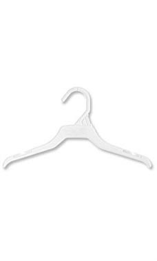 Children's White Plastic Economy Dress Hanger Children's White Plastic Economy Dress Hanger