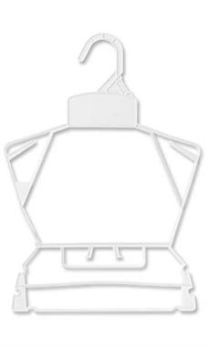 Children's White Plastic Economy Hangers Children's White Plastic Economy Hangers