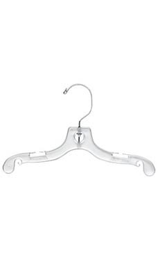 Clear Plastic Children's Dress Hangers - 10" Clear Plastic Children's Dress Hangers - 10"
