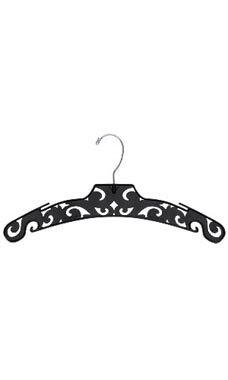 15" Black Plastic Hangers