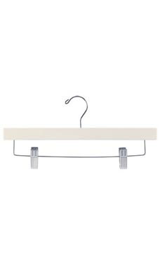 14" Ivory Wood Pants & Skirt Hangers