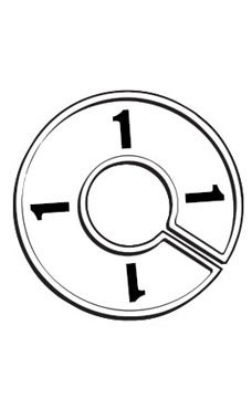 Round Size Divider for Hangrail Size 1