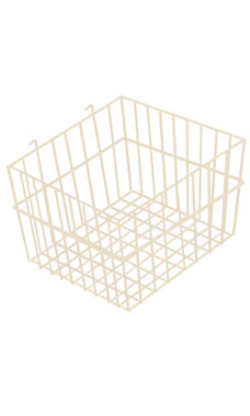 Made to Order 12" x 12" x 8" Mini-Grid Basket - Stoney White Made to Order 12" x 12" x 8" Mini-Grid Basket - Stoney White