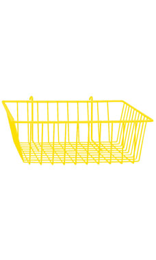 Made to Order 12" x 12" x 4" Mini-Grid Basket - Bright Yellow