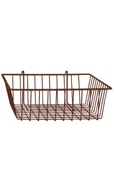 Made to Order 12" x 12" x 4" Mini-Grid Basket - Fine Textured Rustic Copper