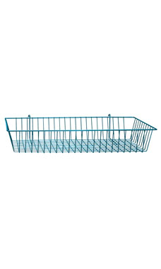 Made to Order 24" x 12" x 4" Mini-Grid Basket - Blue