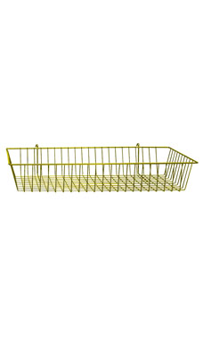 Made to Order 24" x 12" x 4" Mini-Grid Basket - Bright Yellow