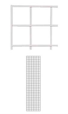 2' x 8' White Gridwall Panel