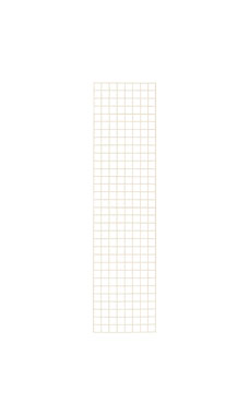 Made to Order 2' x 8' Wire Grid Panel - Stoney White