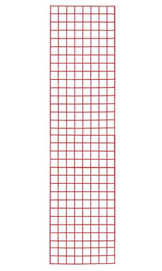 Made to Order 2' x 6' Wire Grid Panel - Berry Red