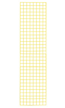 Made to Order 2' x 6' Wire Grid Panel - Bright Yellow Made to Order 2' x 6' Wire Grid Panel - Bright Yellow