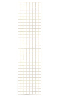 Made to Order 2' x 6' Wire Grid Panel - Stoney White Made to Order 2' x 6' Wire Grid Panel - Stoney White