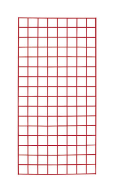 Made to Order 2' x 4' Wire Grid Panel - Berry Red