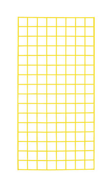 Made to Order 2' x 4' Wire Grid Panel - Bright Yellow Made to Order 2' x 4' Wire Grid Panel - Bright Yellow