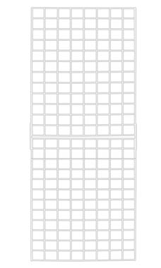 2 x 6 White Ready To Assemble Wire Grid Panels 2 x 6 White Ready To Assemble Wire Grid Panels