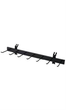 Multi-Hook Black Belt & Tie Rack