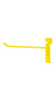 Made to Order 8" Wire Grid Peg Hook - Bright Yellow Made to Order 8" Wire Grid Peg Hook - Bright Yellow
