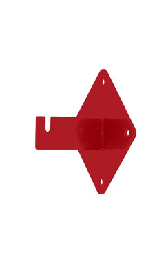 Made to Order Wall Mount Wire Grid Bracket - Berry Red