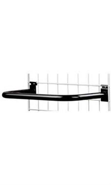 Black U-Shaped Gridwall Hangrails