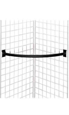 Black Corner Gridwall Hangrails