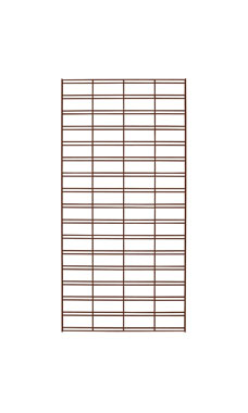 Made to Order 2' x 6' Slat Grid Panel - Fine Textured Rustic Copper