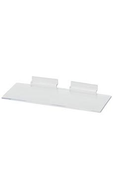 4'W x 10'L, 1/8" Plastic Shelves for Slatwall- Clear 4'W x 10'L, 1/8" Plastic Shelves for Slatwall- Clear