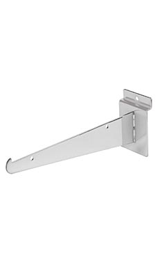 8" Slatwall Shelf Brackets- Chrome