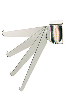 12 inch Adjustable Chrome Shelf Bracket for Slatwall 12 inch Adjustable Chrome Shelf Bracket for Slatwall