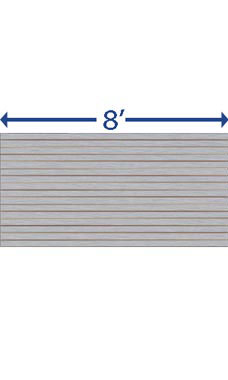 4 x 8 foot Horizontal Brushed Aluminum Slatwall Panel 4 x 8 foot Horizontal Brushed Aluminum Slatwall Panel